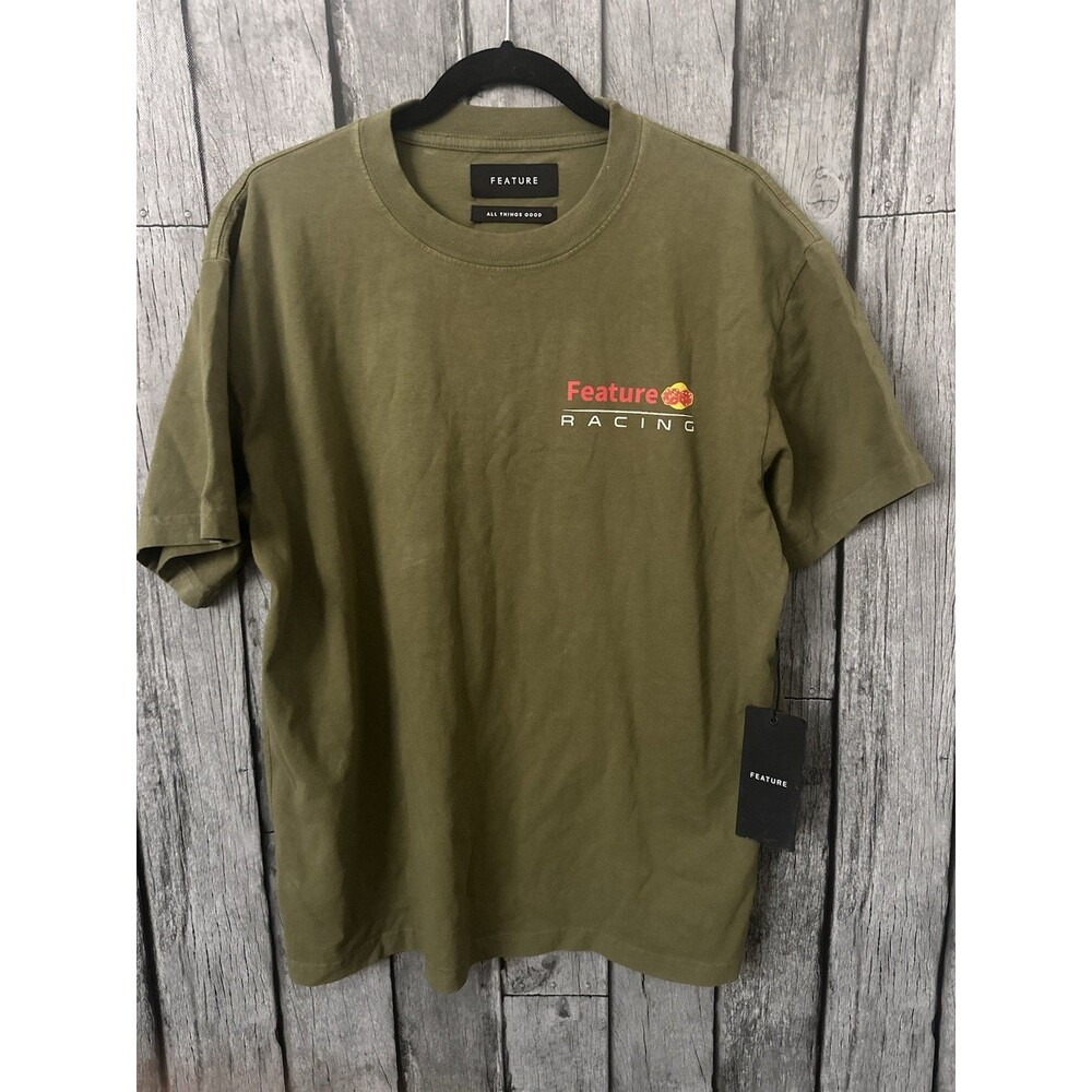 NWT Feature Racing Shirt Size Large Green Las Vegas